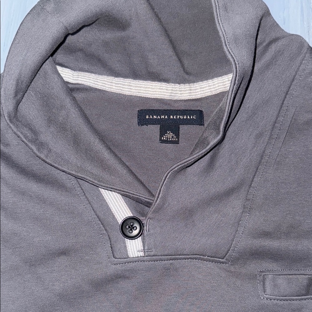 Vintage Banana Republic Gray Mock Turtleneck Sweatshirt
